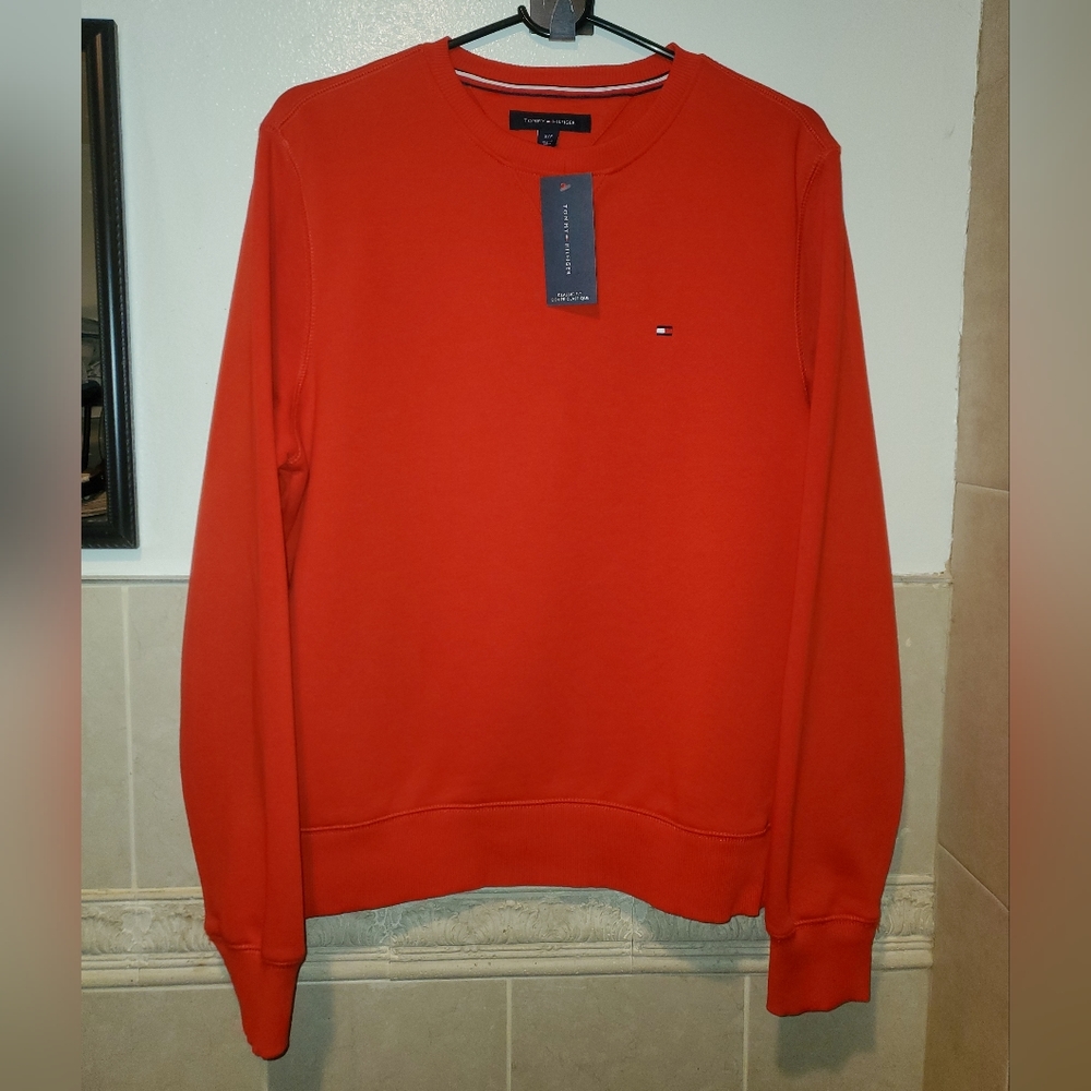 Tommy hilfiger sweatshirt crewneck red men's size small
